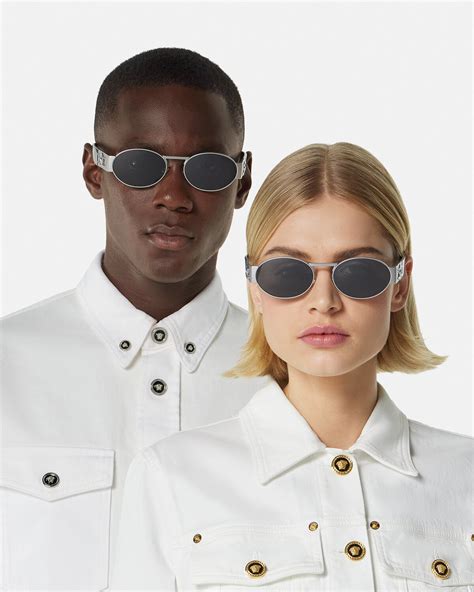 oval versace sunglasses|best oversized sunglasses Versace.